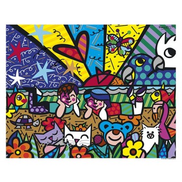 Poster In The Park by Romero Britto - 75 x 60 cm