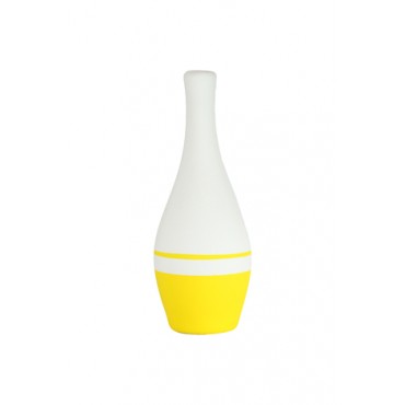 Vaso Cerâmica Boliche Amarelo by Studio Mirabile - M