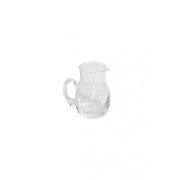 Mini Jarra de vidro transparente com alça (150 ml) - 10x9x6cm - Coleção Mirabile Essential - 2 Peças