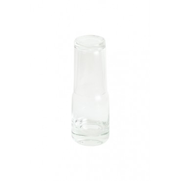 Moringa com Copo em Vidro Transparente - 20x7x7cm - Coleção Mirabile Essential
