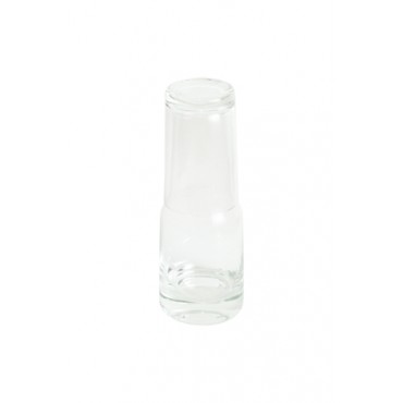Moringa com Copo em Vidro Transparente - 20x7x7cm - Coleção Mirabile Essential