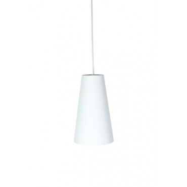 Pendente com Cúpula Cônica em Tecido Branco P Linha Essential by Studio Mirabile