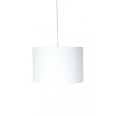 Pendente com Cúpula Redonda em Tecido Branco Linha Essential by Studio Mirabile