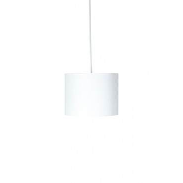 Pendente com Cúpula Redonda em Tecido Branco Linha Essential by Studio Mirabile