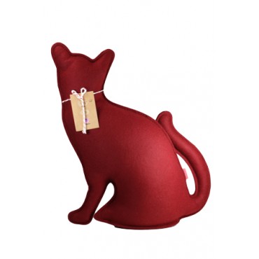 Peso de Porta e Aparador Gato Vermelho G by Paola Abiko 1