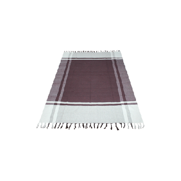 Tapete Roxo com Bege Linha Mirabile Essential by Mirabile Decor (1,92 m x 1,35m )