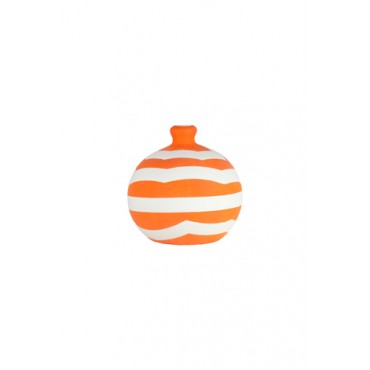 Vaso Cerâmica Bolinha Laranja by Studio Mirabile - P