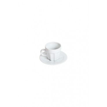 Xícara Cafe com Pires - Linha Pingada - Coleção Mirabile Essential - 6 x 6 x 6 cm (80ml)