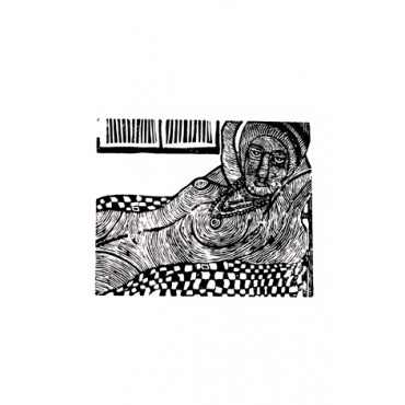 Xilogravura Morena Modigliani  by Nei Vital e Cordel Urbano (39 cm x 50 cm)