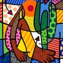 Poster "Abaporu" by Romero Britto -  34 x 34 cm