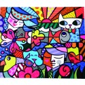 Poster "Britto Garden" by Romero Britto - 34 x 29 cm 