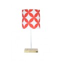 Abajur Geométrico Vermelho Coleção Alegra by Studio Mirabile