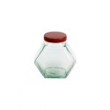 Bomboniere de Vidro com Tampa Vermelha (17 cm x 17 cm) - Coleção Mirabile Essential 