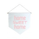 Wall Flag Rosa Home Sweet Home by Studio Mirabile