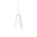 Pendente com Cúpula Cônica em Tecido Branco P Linha Essential by Studio Mirabile