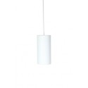 Pendente com Cúpula Redonda Longa em Tecido Branco Linha Essential by Studio Mirabile