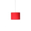 Pendente com Cúpula Redonda em Tecido Vermelho P Linha Essential by Studio Mirabile