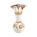 Vaso em Cerâmica com flores by Coqueiro Campo (35cm x 15cm) 