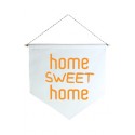 Wall Flag Laranja Home Sweet Home by Studio Mirabile