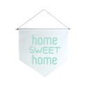 Wall Flag Verde Home Sweet Home by Studio Mirabile