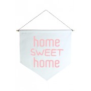 Wall Flag (Estandarte) Rosa Home Sweet Home by Studio Mirabile