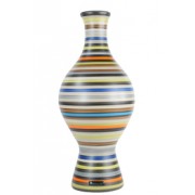 Vaso Decorativo de Cerâmica Pintada Colorido Coleção Cannes by Carolina Haveroth 01