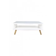 Mesa de Centro Retangular Off White Coleção Basic (90 cm x 35 cm x 54 cm)