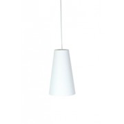 Pendente com Cúpula Cônica em Tecido Branco P Linha Essential by Studio Mirabile