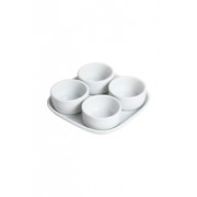 Petisqueira de porcelana Linha Bold Coleçao Mirabile Essential 5 x 16,5 x 16,5 cm