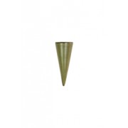 Vaso de Parede Cone Verde Fosco by Leí e Augusto Cerâmica (14 cm x 05 cm)
