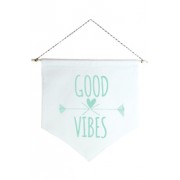 Wall Flag (estandarte) Verde Good Vibes by Studio Mirabile