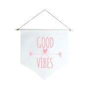 Wall Flag (estandarte) Rosa Good Vibes by Studio Mirabile