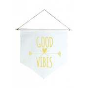 Wall Flag (Estandarte) Amarela Good Vibes by Studio Mirabile