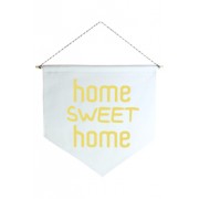 Wall Flag (Estandarte) Amarela Home Sweet Home by Studio Mirabile