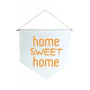 Wall Flag (Estandarte) Laranja Home Sweet Home by Studio Mirabile