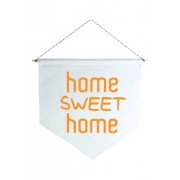 Wall Flag (Estandarte) Laranja Home Sweet Home by Studio Mirabile