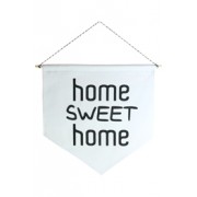 Wall Flag (Estandarte) Preta Home Sweet Home by Studio Mirabile