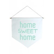 Wall Flag (Estandarte) Verde Home Sweet Home by Studio Mirabile