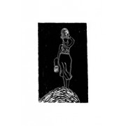 Xilogravura Mulher com Leiteira by Mangarataia (26 cm x 36 cm)