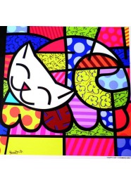 Poster Happy Cat by Romero Britto