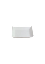 Bandeja Plástica Quadrada Branca - 3x15x15cm - Coleção Mirabile Essential