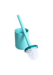 Esfregador para Vaso Sanitário em Acrílico Turquesa - 35x9x9cm - Coleção Mirabile Essential