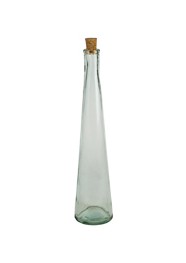 Garrafa de Vidro Transparente com Rolha - Coleção Mirabile Essential (37 cm x 07 cm)