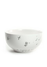 Bowl Cerâmica Branco Flores by Lu De Mari
