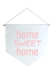 Wall Flag (Estandarte) Rosa Home Sweet Home by Studio Mirabile