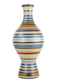 Vaso Decorativo de Cerâmica Pintada Colorido Coleção Cannes by Carolina Haveroth 01