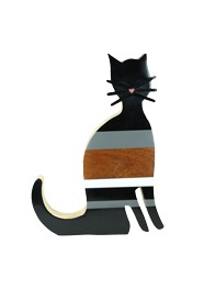 Objeto para Decoração Gato Madeira by Patrícia Maranhão