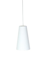 Pendente com Cúpula Cônica em Tecido Branco P Linha Essential by Studio Mirabile