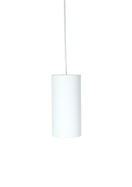 Pendente com Cúpula Redonda Longa em Tecido Branco Linha Essential by Studio Mirabile