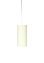 Pendente com Cúpula Redonda Alongada em Tecido Cru Linha Essential by Studio Mirabile